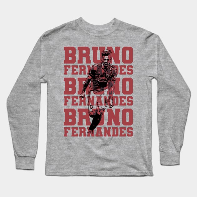 Bruno fernandes Long Sleeve T-Shirt by Aloenalone